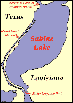 Sabine Lake Map